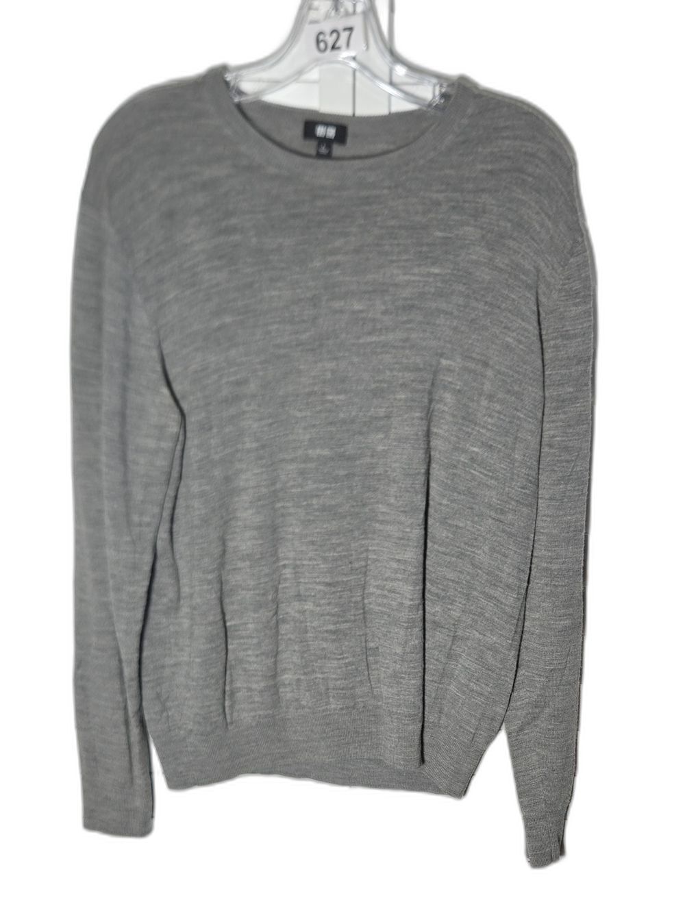 Uniqlo Men's Light Gray Crewneck Sweater Size L